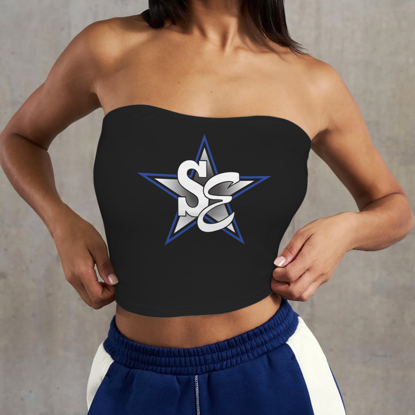 Backless Tube Crop Top