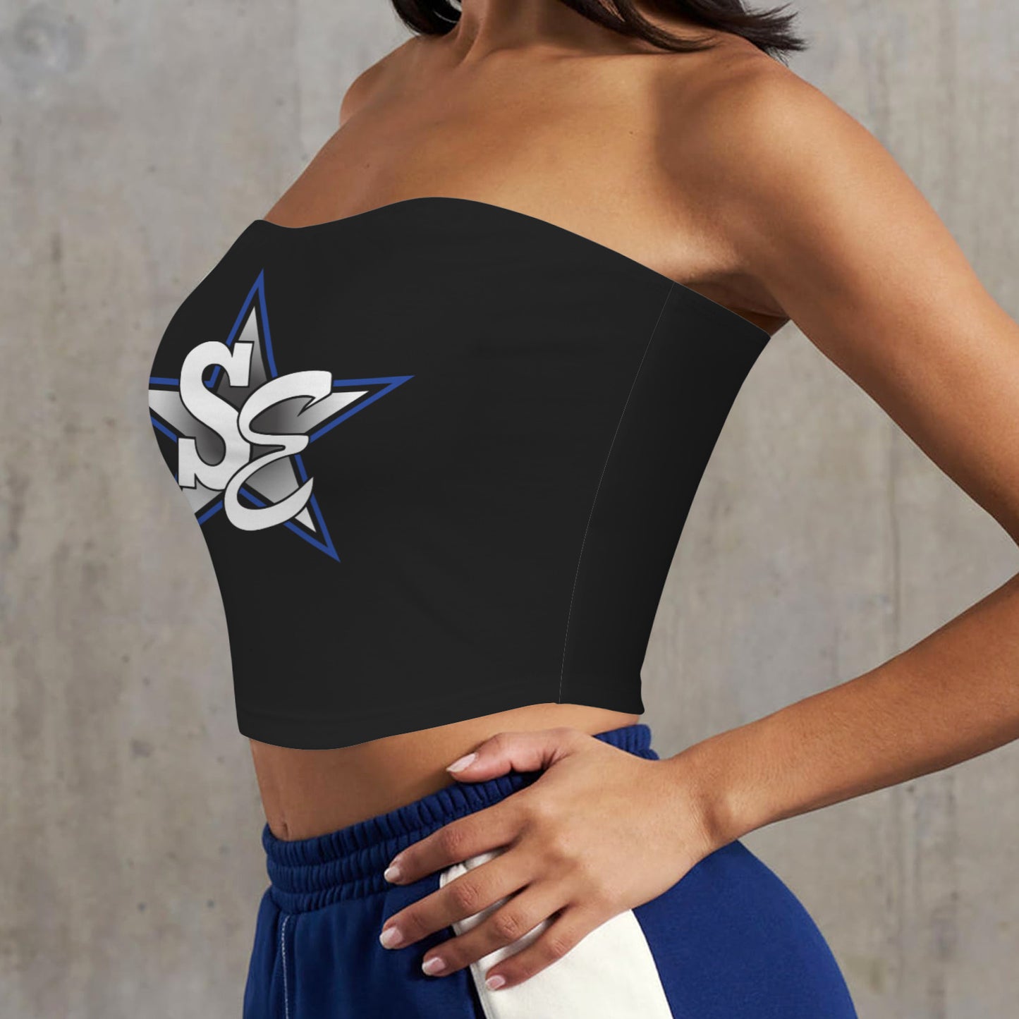 Backless Tube Crop Top