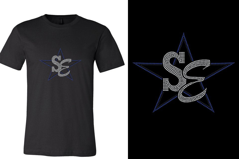 Rhinestones Star Performance Center SE blues Unisex T-shirt