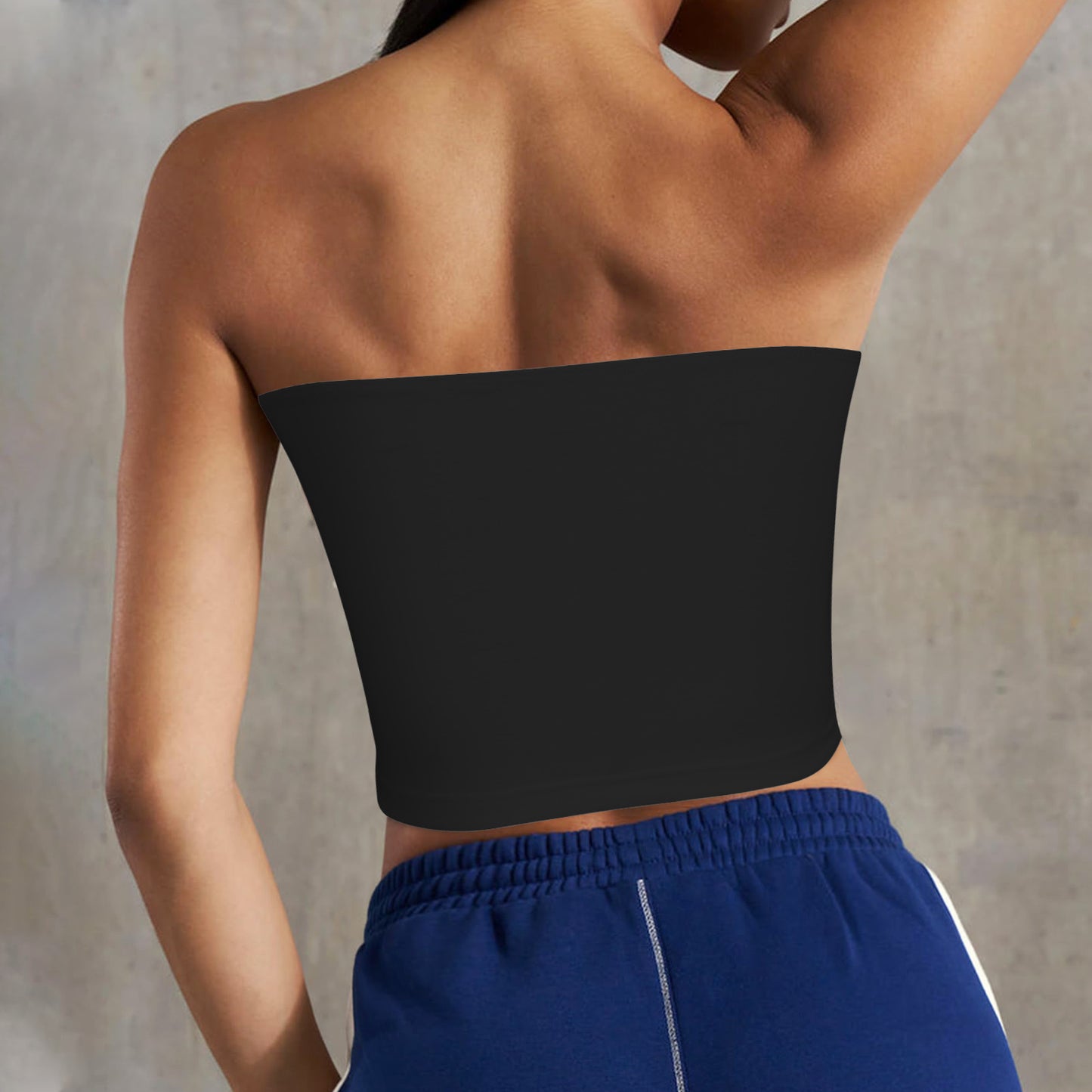 Backless Tube Crop Top